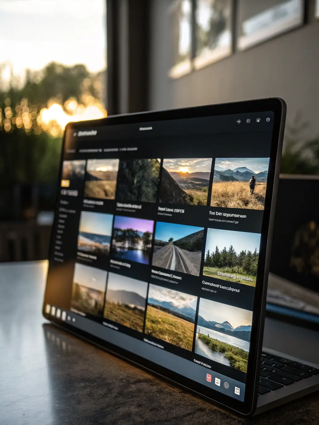 A modern, responsive website design showcasing AIIntelliAgency's branding, with a clean layout and intuitive navigation, emphasizing user experience and visual appeal.