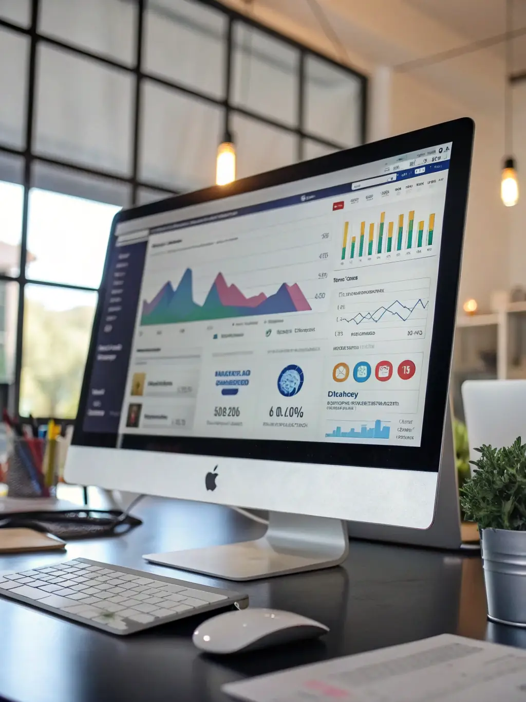 A screenshot of a successful marketing campaign dashboard, highlighting key metrics such as conversion rates, ROI, and customer engagement, demonstrating AIIntelliAgency's data-driven approach.
