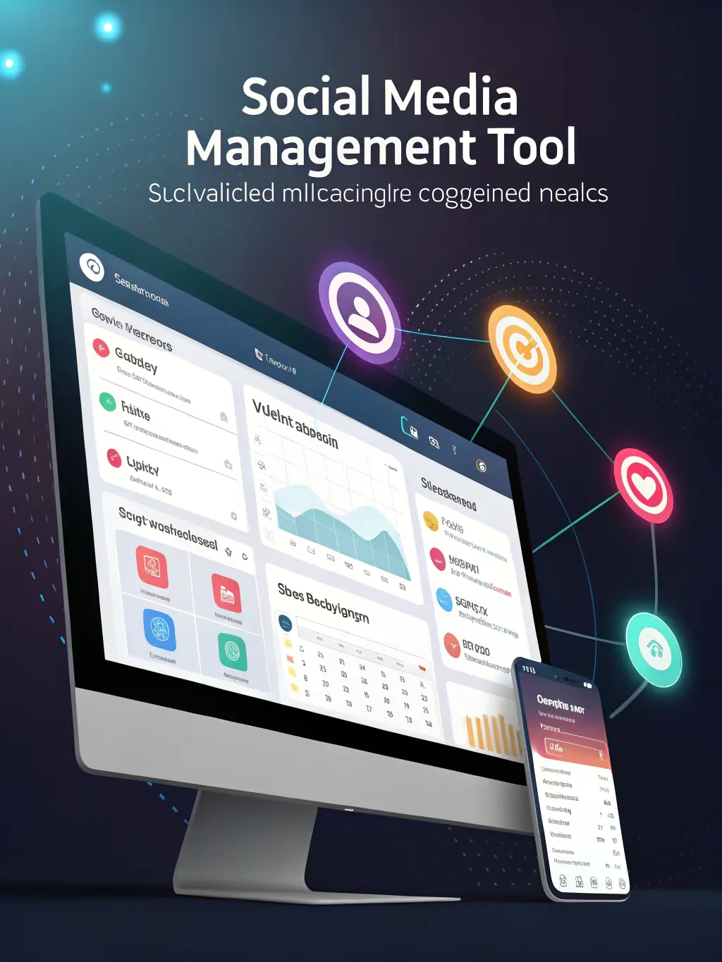 A screenshot of a social media scheduling dashboard, showcasing AI-optimized posting times for maximum reach, utilized by AIIntelliAgency.